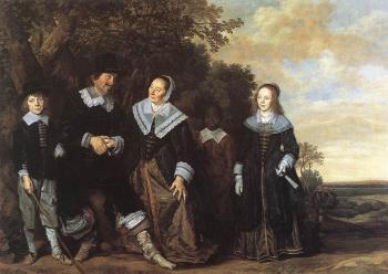 Frans Hals : Family Group In A Landscape